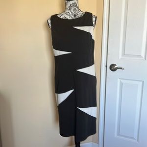 Black and White Sleeveless Dress from Spiegel